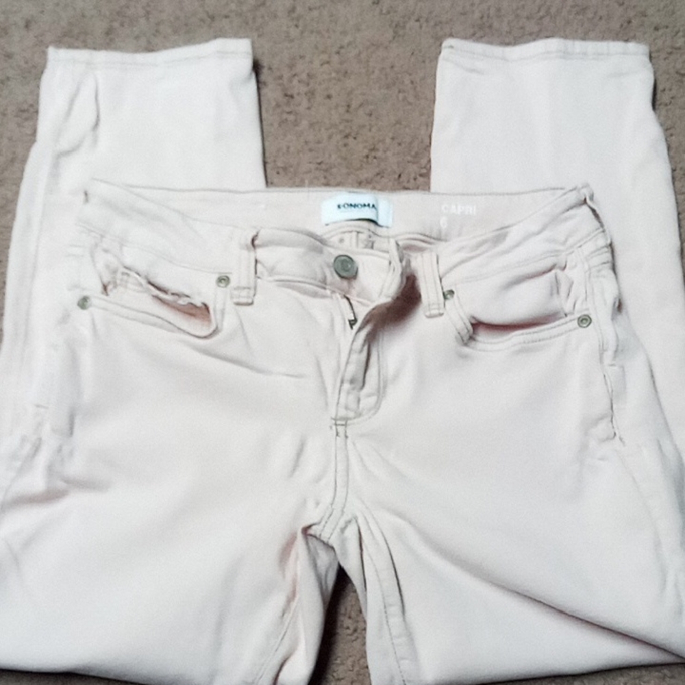 Sonoma Women's Light Pink Ankle Jeans